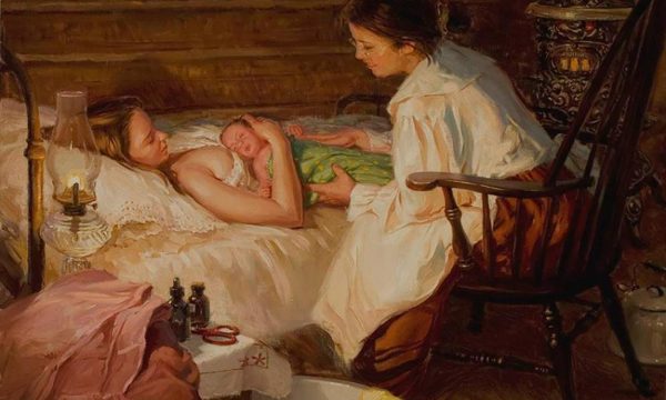 На чем, согласно русским поверьям, нельзя сидеть беременной женщине